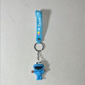 Cookie Monster Keychain w Wristband